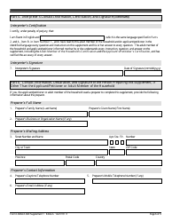 USCIS Form I-600A (I-600) Supplement 1 Listing of Adult Member of the Household, Page 6