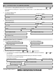 USCIS Form I-600A Application for Advance Processing of an Orphan Petition, Page 2