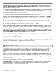 Instructions for USCIS Form I-601 Application for Waiver of Grounds of Inadmissibility, Page 2