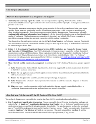 Instructions for USCIS Form I-693 Report of Medical Examination and Vaccination Record, Page 5