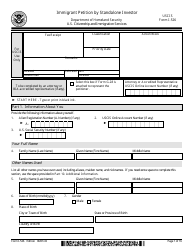 USCIS Form I-526 Immigrant Petition by Standalone Investor