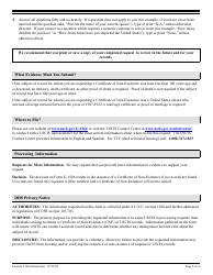 Instructions for USCIS Form G-1566 Request for a Certificate of Non-existence, Page 3