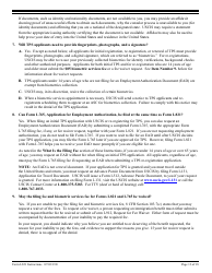 Instructions for USCIS Form I-821 Application for Temporary Protected Status, Page 13