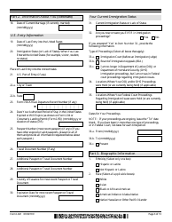 USCIS Form I-821 Application for Temporary Protected Status, Page 3