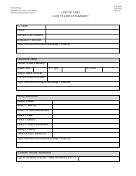 Form PPS3006 Foster Care Case Transfer Summary - Kansas, Page 3