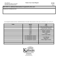 Form PPS3004 Foster Care Court Report - Kansas, Page 7