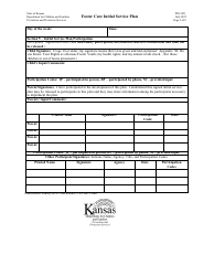 Form PPS3031 Foster Care Initial Service Plan - Kansas, Page 2