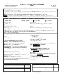 Form PPS4310 Family First Prevention Services Referral/Case Status - Kansas