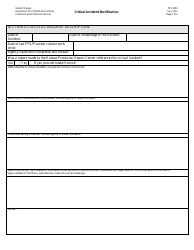 Form PPS0550 Critical/Significant Incident Notification - Kansas, Page 2