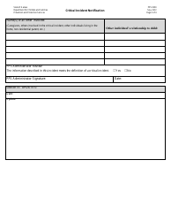 Form PPS0550 Critical/Significant Incident Notification - Kansas, Page 4