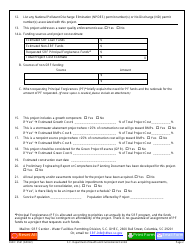 DHEC Form 3561 Clean Water State Revolving Fund Project Questionnaire - South Carolina, Page 2