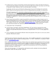 DHEC Form 3463 Drinking Water State Revolving Fund Project Questionnaire - South Carolina, Page 4