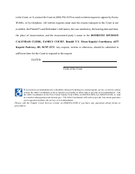 Form 1F-P-3034 Proposed Notice and Scheduling Order - Hawaii, Page 5