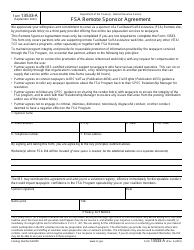 Document preview: IRS Form 13533-A FSA Remote Sponsor Agreement