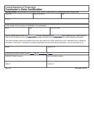 CDOT Form 1380 Contractor&#039;s Claim Certification - Colorado