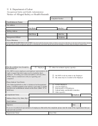 OSHA Form 7 Notice of Alleged Safety or Health Hazards, Page 2