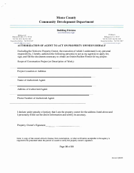 Minor Building Permit Application - Mono County, California, Page 10