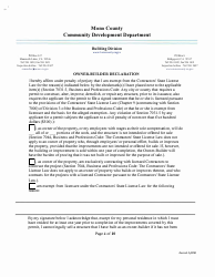 Minor Building Permit Application - Mono County, California, Page 4