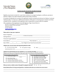 Application Form - Tuition Waiver for Foster Children Program - New Hampshire, Page 2