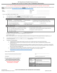 Request for Access to Client&#039;s Own Confidential Information - New Hampshire, Page 2