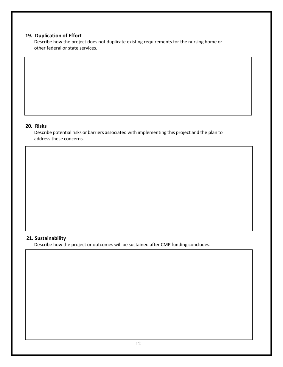 Civil Money Penalty (Cmp) Reinvestment Application Template - Wyoming, Page 14