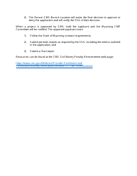 Civil Money Penalty (Cmp) Reinvestment Application Template - Wyoming, Page 2