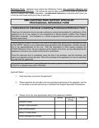 Certified Peer Support Specialist Professional Adult/Recovery Training Application - Mississippi, Page 12