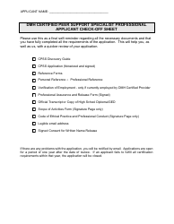 Certified Peer Support Specialist Professional Adult/Recovery Training Application - Mississippi, Page 20