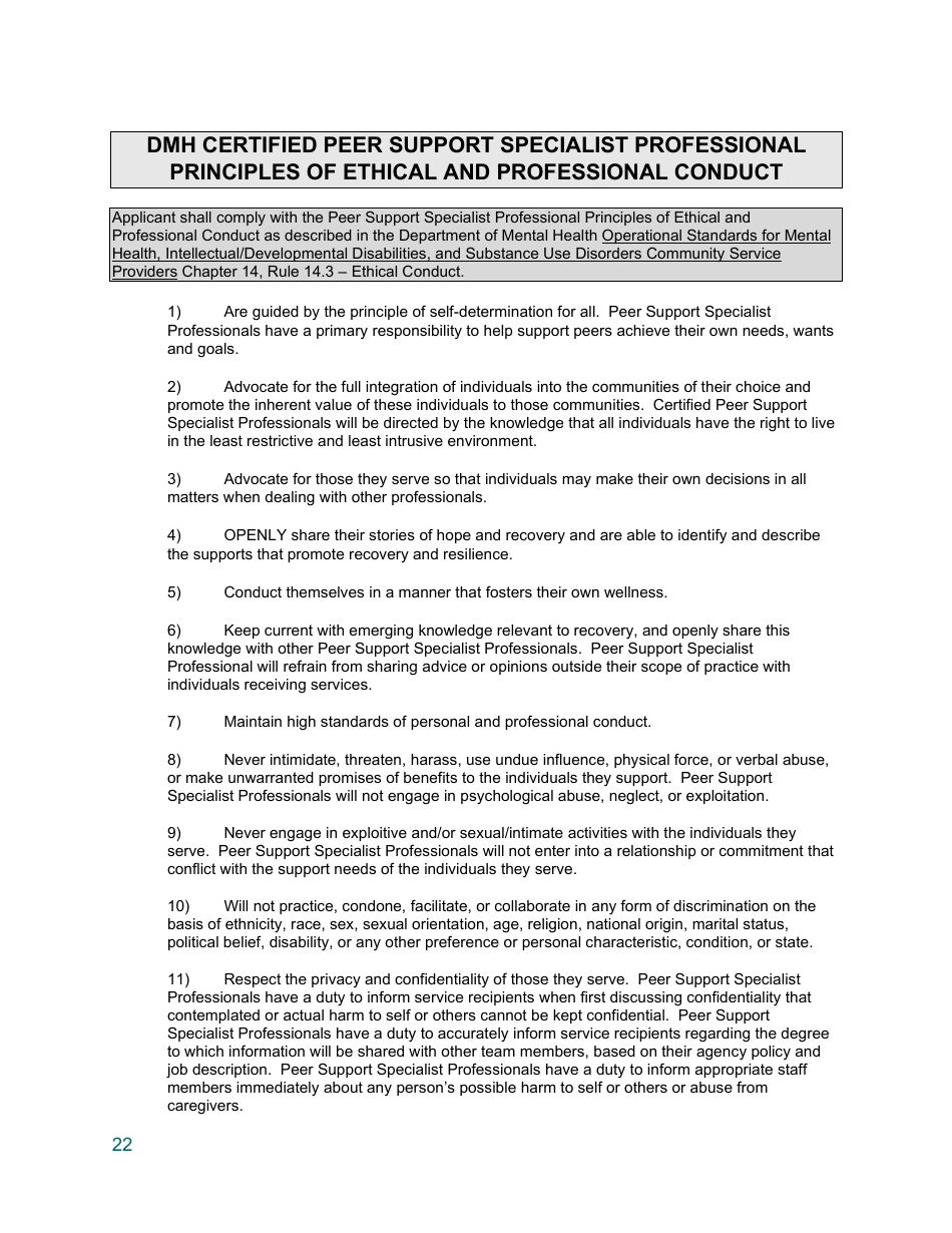 Training Application - Certified Peer Support Specialist Professional Parent / Caregiver (Cpss-P) - Mississippi, Page 22
