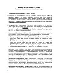 Training Application - Certified Peer Support Specialist Professional Parent/Caregiver (Cpss-P) - Mississippi, Page 3