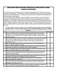 Training Application - Certified Peer Support Specialist Professional Parent/Caregiver (Cpss-P) - Mississippi, Page 5