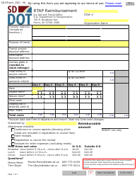 Document preview: SD Form 2321 Rtap Reimbursement - South Dakota