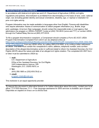Form HRP-1052A Notice of Action - Commodity Senior Food Program (Csfp) - Arizona, Page 2