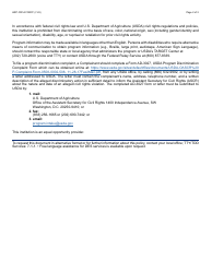 Form HRP-1001A Usda Commodity Loss Report (Clr) - Arizona, Page 2