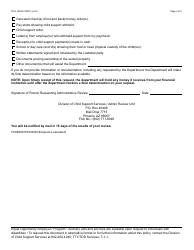 Form DCS-1339A Request for Administrative Review (Seizure of Property) - Arizona, Page 2