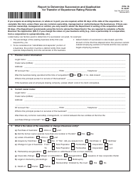 Document preview: Form RTS-1S Report to Determine Succession and Application for Transfer of Experience Rating Records - Florida