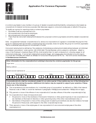 Document preview: Form RTS-70 Application for Common Paymaster - Florida