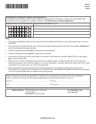 Form RTS-70 Application for Common Paymaster - Florida, Page 2