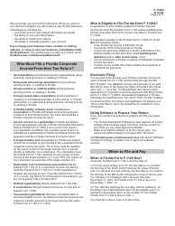 Instructions for Form F-1120 Florida Corporate Income/Franchise Tax Return - Florida, Page 2