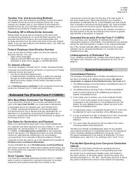 Instructions for Form F-1120 Florida Corporate Income/Franchise Tax Return - Florida, Page 4