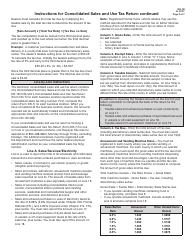 Instructions for Form DR-7 Consolidated Sales and Use Tax Return - Florida, Page 2