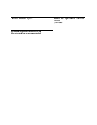 Modelo De Formulario De Autorizacion Para La Solicitud De Hfs Agent - Illinois (Spanish), Page 2
