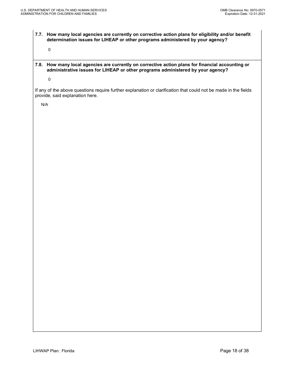 Grant Implementation Plan - Low Income Household Water Assistance Program (Lihwap) Consolidated Appropriations Act of 2021 and American Rescue Plan - Florida, Page 18