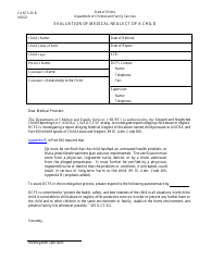 Document preview: Form CANTS65-B Evaluation of Medical Neglect of a Child - Illinois