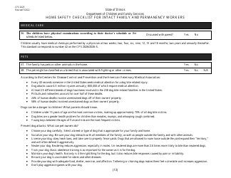 Form CFS2025 Home Safety Checklist for Intact Family and Permanency Workers - Illinois, Page 13