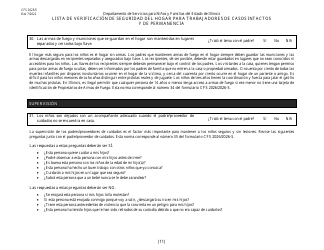 Formulario CFS2025/S Lista De Verificacion De Seguridad Del Hogar Para Trabajadores De Casos Intactos Y De Permanencia - Illinois (Spanish), Page 11
