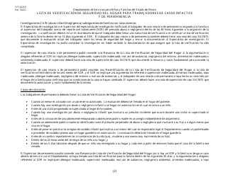 Formulario CFS2025/S Lista De Verificacion De Seguridad Del Hogar Para Trabajadores De Casos Intactos Y De Permanencia - Illinois (Spanish), Page 2