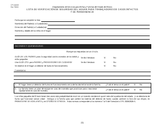 Formulario CFS2025/S Lista De Verificacion De Seguridad Del Hogar Para Trabajadores De Casos Intactos Y De Permanencia - Illinois (Spanish), Page 5