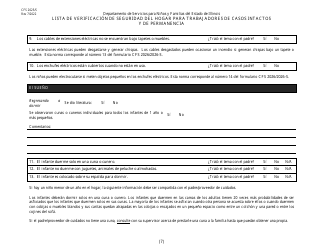 Formulario CFS2025/S Lista De Verificacion De Seguridad Del Hogar Para Trabajadores De Casos Intactos Y De Permanencia - Illinois (Spanish), Page 7