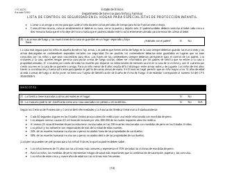 Formulario CFS2027/S Lista De Control De Seguridad En El Hogar Para Especialistas De Proteccion Infantil - Illinois (Spanish), Page 10